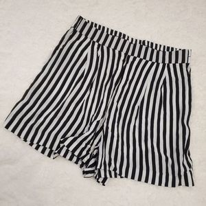 STRIPED HIGH WAIST SHORTS